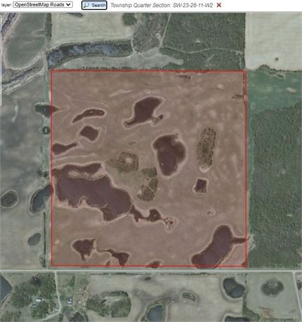 Crop Share - 1 Quarter Farmland For Rent RM 276 - SW 23