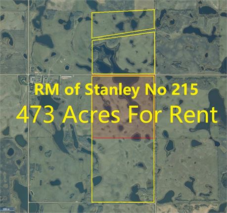 3 Quarter Grain Land For Rent In RM of Stanley No 215