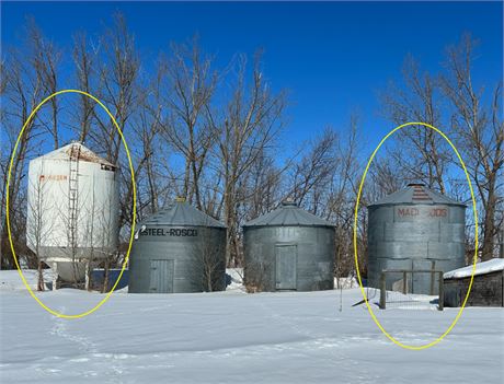 3 Grain Bins for Sale