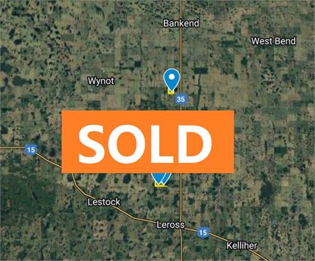 SOLD !!!  3 Quarter Farmland in RM No 247 and RM No 277