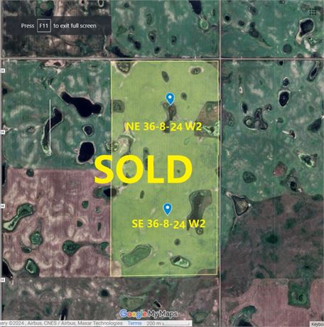 For Sale 2 Quarter Farm Land RM Of Key West No 70